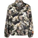 Heron Preston - Camo Logo Tape Windbreaker Jacket - Veelkleurig - Nylon