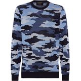 Philipp Plein - Pullover - Grijs - Jacquard - Merinowol en Zijde