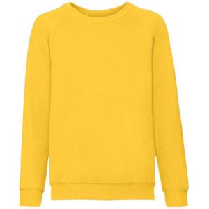 Fruit of the Loom Klassiek Raglan Sweatshirt voor kinderen/Kinderen (Zonnebloem)