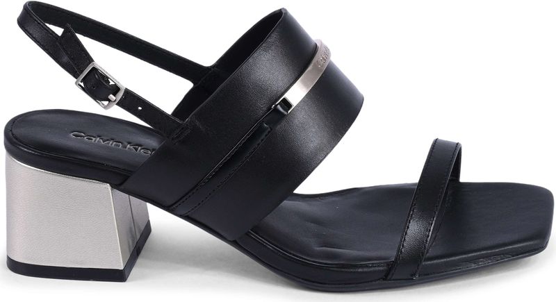 Leren Blokhak Sandalen