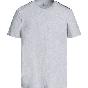 Moschino merk tape logo grijs T-shirt