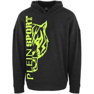 Plein Sport - Hoodie - Zwart - Slim Fit - Groot Merklogo