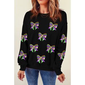 Pailletten Strik Sweatshirt
