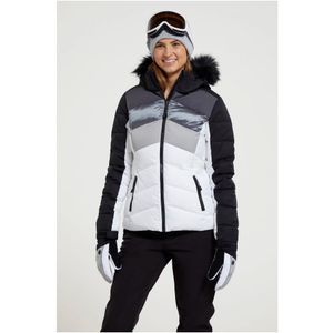 Mountain Warehouse Dames/Dames Cascade Gewatteerde Ski jas (Wit/zwart)