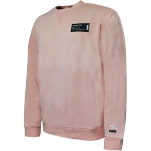 Puma Cultuurmaker Heren Crew Sweatshirt Logo Roze Trui 597910 54