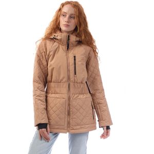 DKNY Dames/Dames Overgangs Gewatteerd Jasje (Beige)