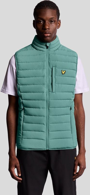 Lyle & Scott Sports lichtgewicht gewatteerd vest - groen