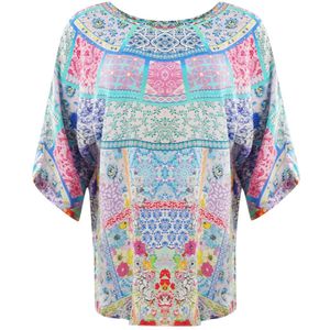 Inoa - Martinique 12004 - Vistop - Veelkleurig - Lange Mouw - 100% Zijde