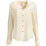 Kocca - Blouse - Wit - Damesoverhemd - Lange Mouwen - Knoopsluiting