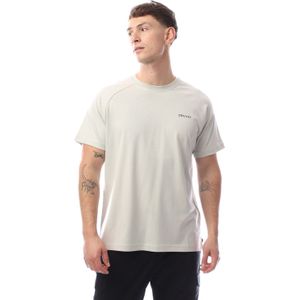 Heren Cruyff Rug Grafisch Raglan T-shirt in Grijs