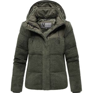 Marikoo dames teddy puffer jas met capuchon – model Kaguraa