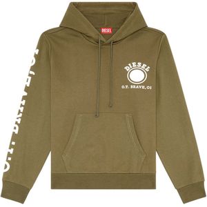 Hoodie - Groen - 60% Katoen 40% Polyester - Logo Op De Borst