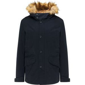 Mo - Parka - Marine - Katoen - Met Uitneembare Gewatteerde Binnenjas