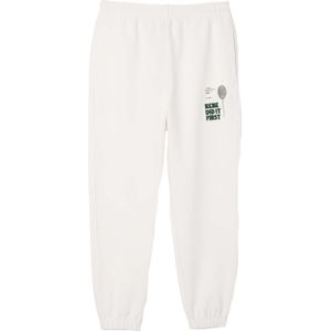 Lacoste Unisex Piqué Relaxed Fit Joggingbroek voor volwassenen (Crème)