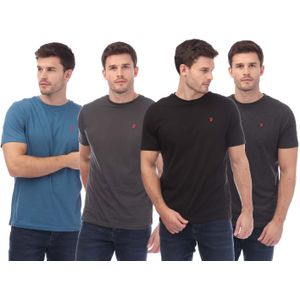 Farah - Ryman - T-shirts - Marineblauw - 3 Pack