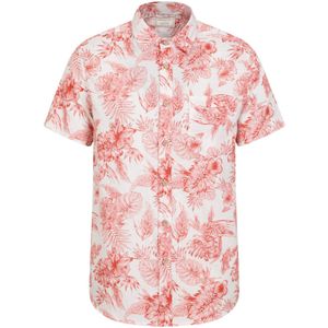 Mountain Warehouse Heren Overhemd Tropische Bladeren (Roest/Wit)