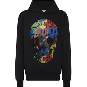 Philipp Plein - Hooded Sweatshirt Smile - Zwart - Sweatvest