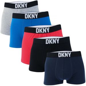 DKNY Walpi Boxershort Voor Heren, Set Van 5, Verschillende Kleuren - Maat L