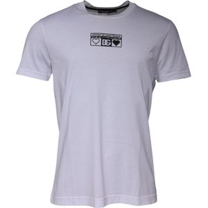 Dolce & Gabbana - Short Sleeve Crew Neck - T-shirt - Wit