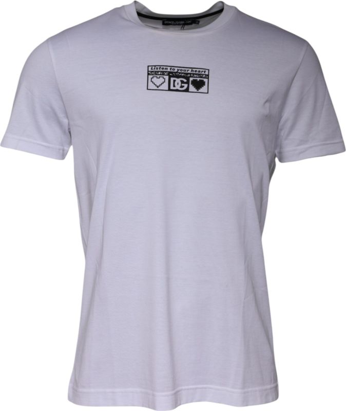 Dolce & Gabbana - Short Sleeve Crew Neck - T-shirt - Wit