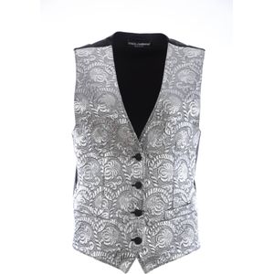 Dolce & Gabbana - Sleeveless Vest - Zilver - Dames - Waistcoat