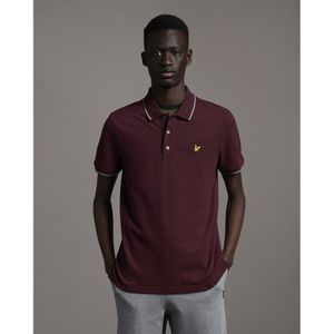 Lyle and Scott - Polo Bordeaux - - Heren Poloshirt Maat M