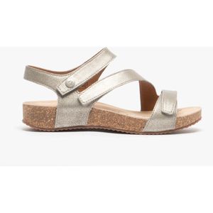 Josef Seibel Tonga 25 Dames Leren Klittenbandsandalen Kristal