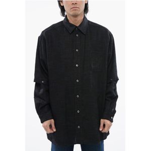 Linnen Overhemd - Blauw - Lange Mouwen