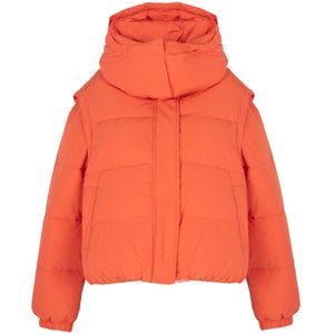Patrizia Pepe jas Puchowa 2w1 Vrouw oranje