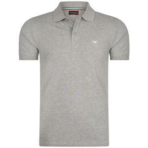 Cappuccino Italia Polo SS Polo Plain Pique Grijs - Maat 2XL