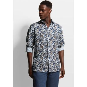 Bugatti - Overhemd - Linnen - Bloemenprint