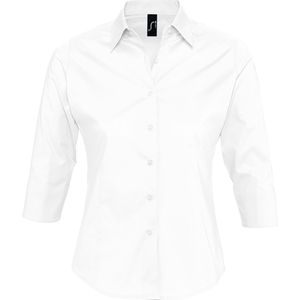 SOLS Dames/dames Effect 3/4 mouw passend werkoverhemd (Wit)