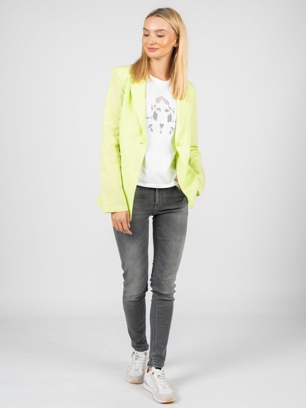 Liu Jo - Getailleerde Blazer - Groen - Lyocell - Linnen