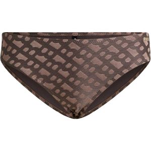 Boss Dames/Dames Monogram Jacquard Bikinibroekje (Bruin)