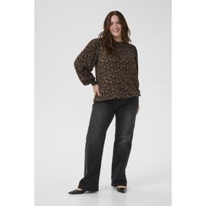 Blouse met lange mouwen KCrikke Blouse met lange mouwen Regular fit dark brown