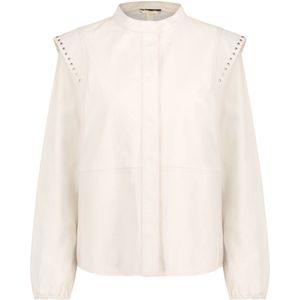Goosecraft blouse Fawcett studs blouse met studs antique white