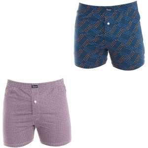 2er-Pack Essential-Boxershorts mit Gummiband, Modell A0100 für Herren.