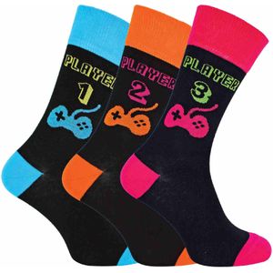 3-Pack Mannen Retro Gaming Funky Noviteit Videogamesokken