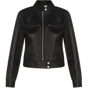 Dames - Leren Motorbikerjack - Braga