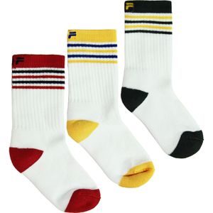 Fila - AC00683 - Huissokken - Witte Rode Roze Blauwe - 3-Pack