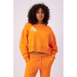 Black Bananas Dripping  Sweater In Oranje - Maat S