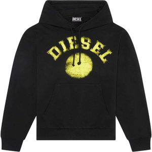 Diesel - Distressed Dot-logo - Hoodie - Zwart
