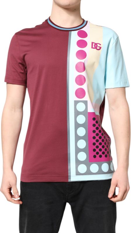 Dolce & Gabbana - Geometric Print - T-shirt - Multicolor - Korte Mouwen