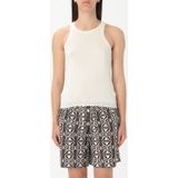 Kasjmier Geribbelde Tanktop