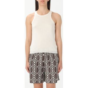 Kasjmier Geribbelde Tanktop