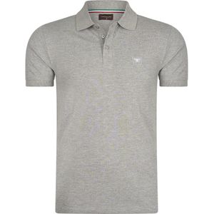 Cappuccino Italia Polo SS Polo Plain Pique Grijs