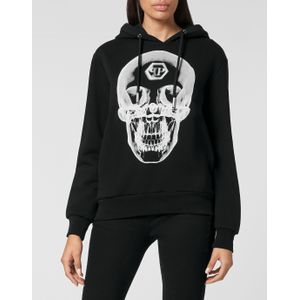 Philipp Plein - Hooded Sweatjacket Skull - Zwart - Katoenfleece