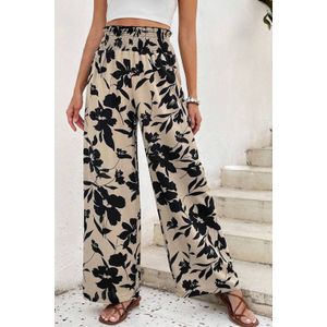 Bloemige Brede Pantalons