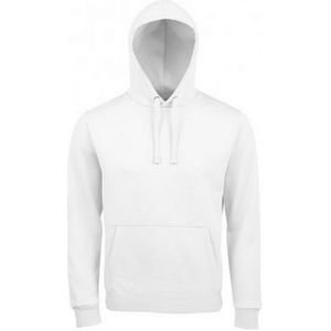 SOLS Unisex Volwassenen Spencer Hooded Sweatshirt (Wit) - Maat XL