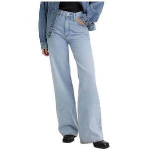 Levi's Ribcage Broek Met Wijde Pijpen H223 Ver En Wide - Blauw - Dames - Maat 29/30